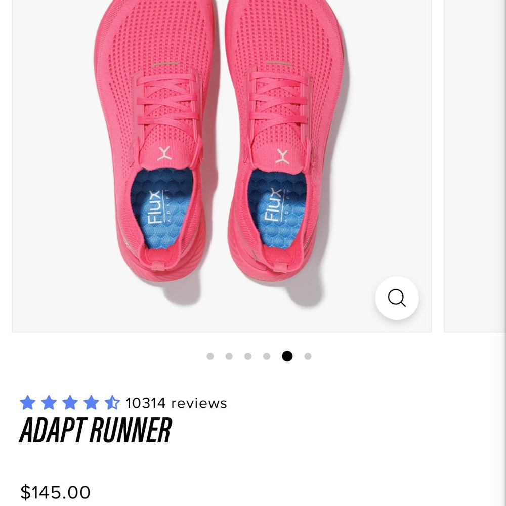 Flux Bright Pink Adapt Runner Shoes - Picture 2 of 3